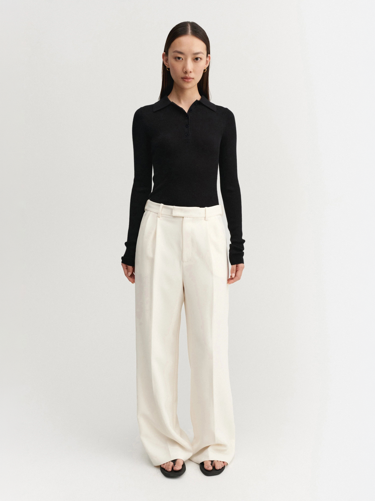 Jules Rib Top, black
