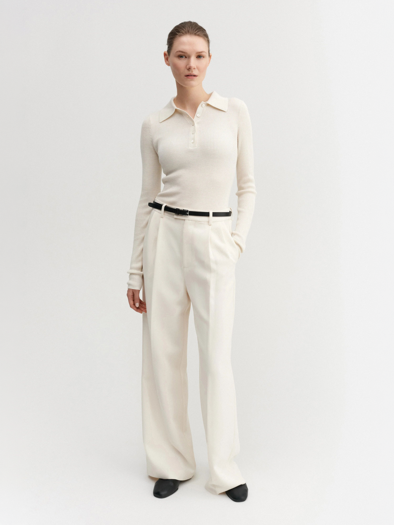 Jules Rib Top, cream