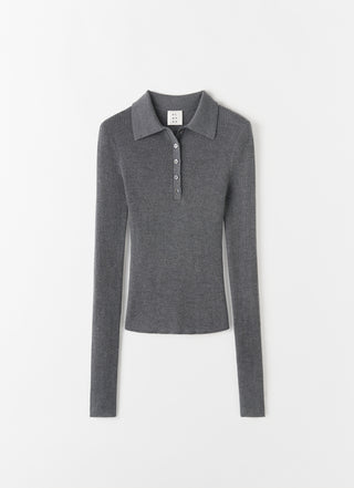 Jules Rib Top, grey