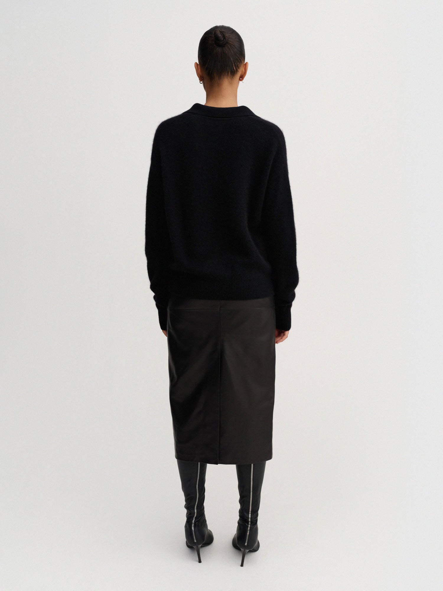 Pull à col Kaia, noir