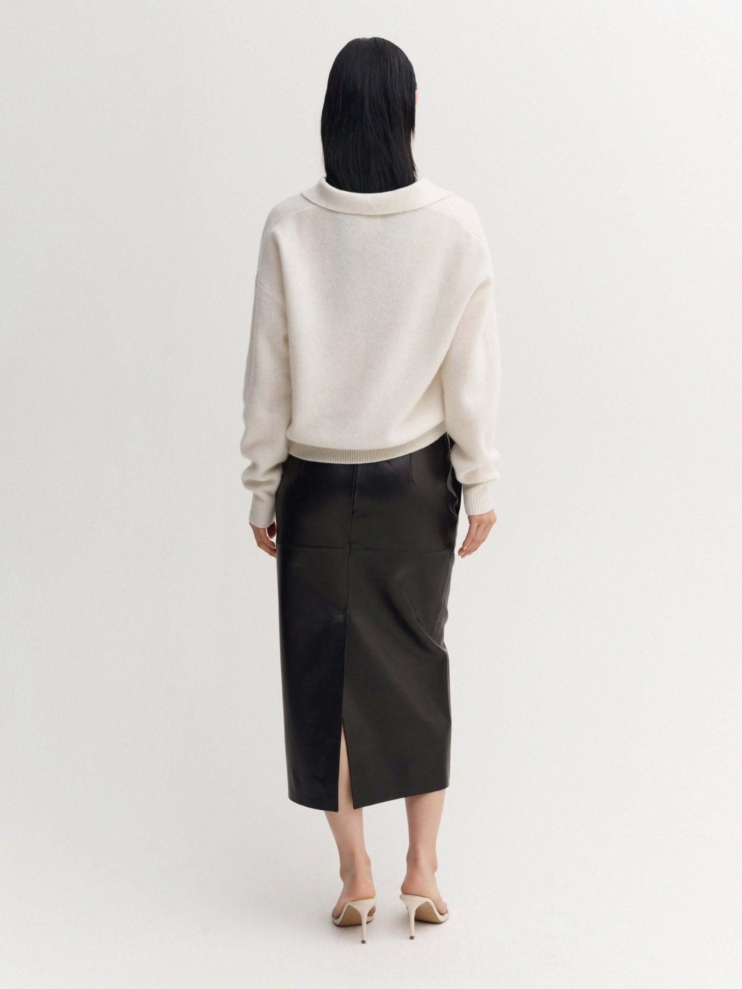 Kaia Collar Sweater, cream