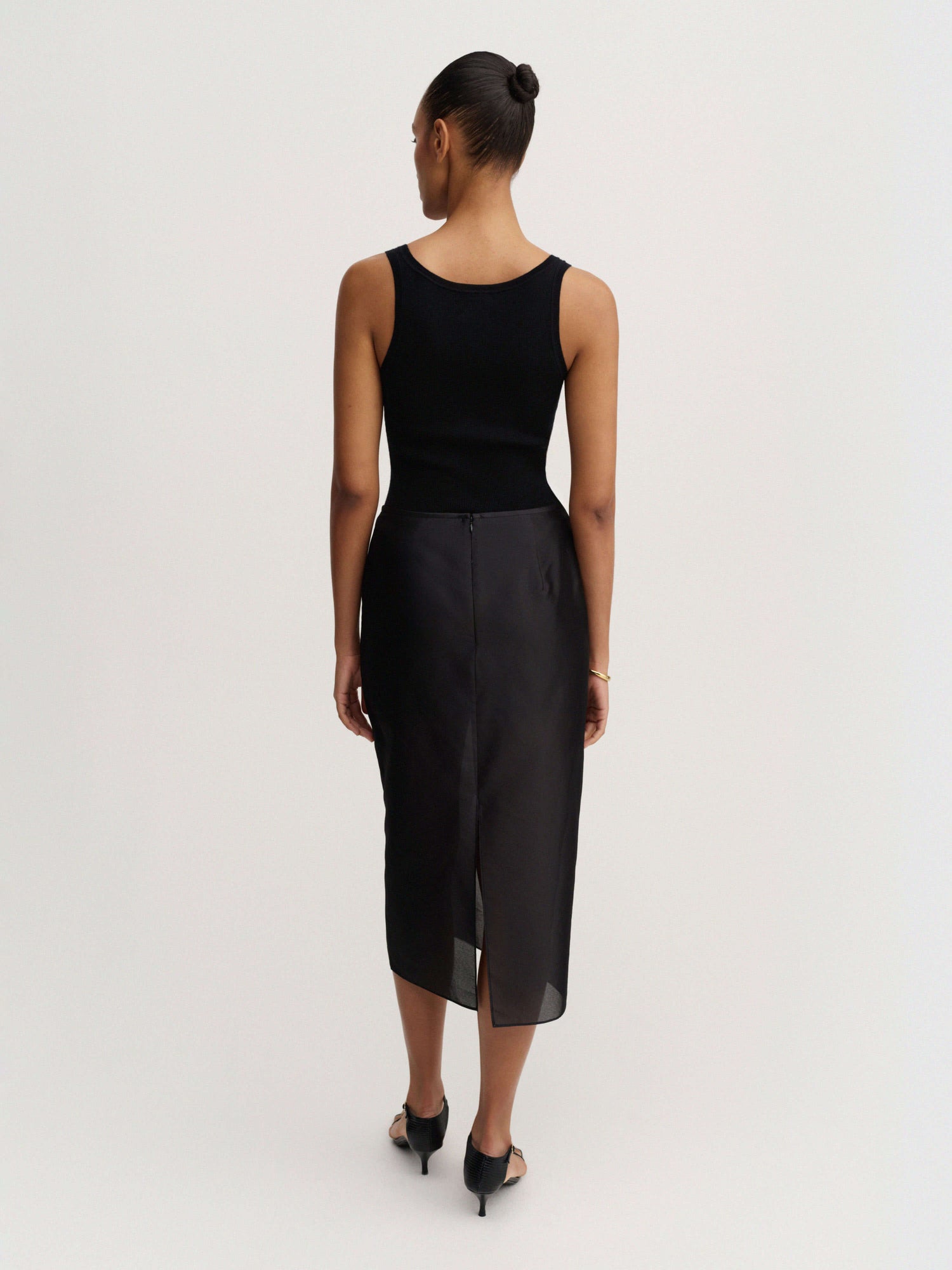 Kiana Organza Skirt, black