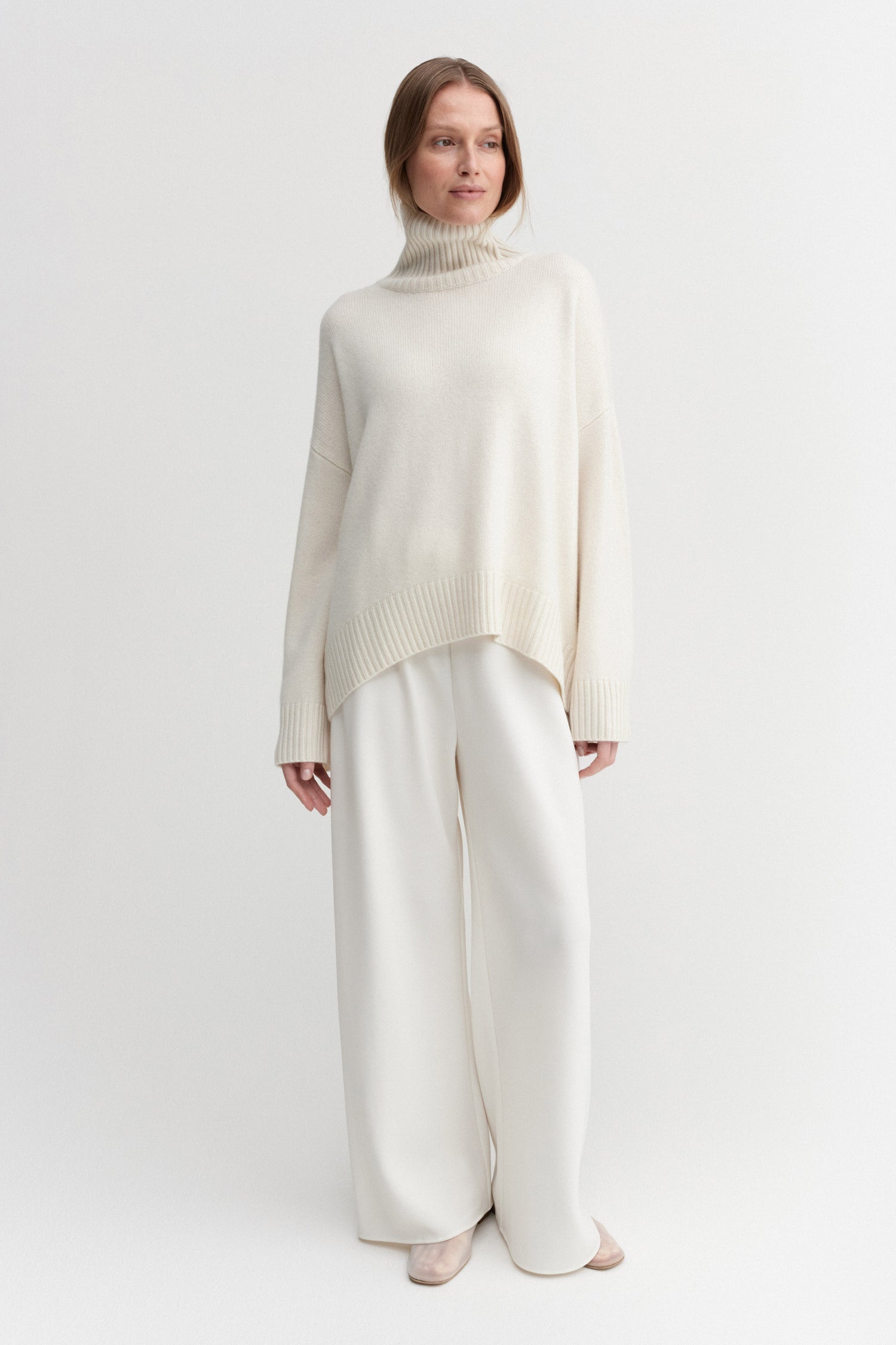 Kia Turtleneck Sweater, cream