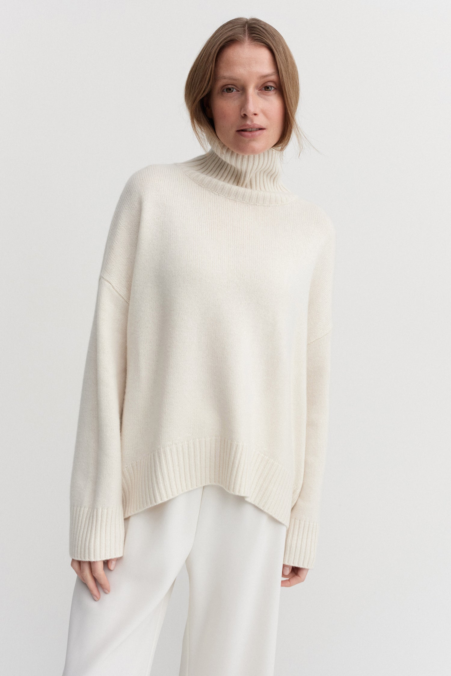 Kia Turtleneck Sweater, cream