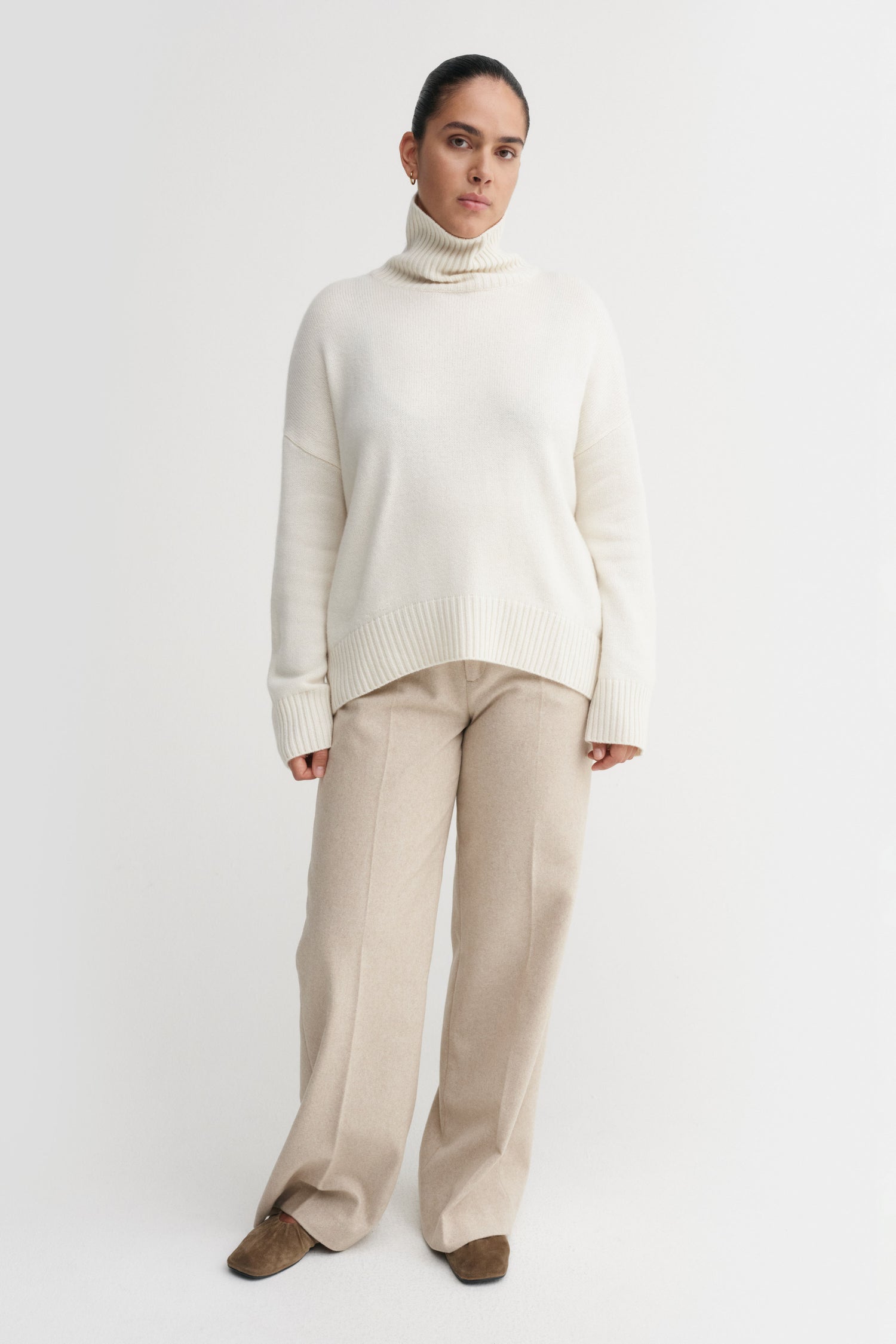 Kia Turtleneck Sweater, cream