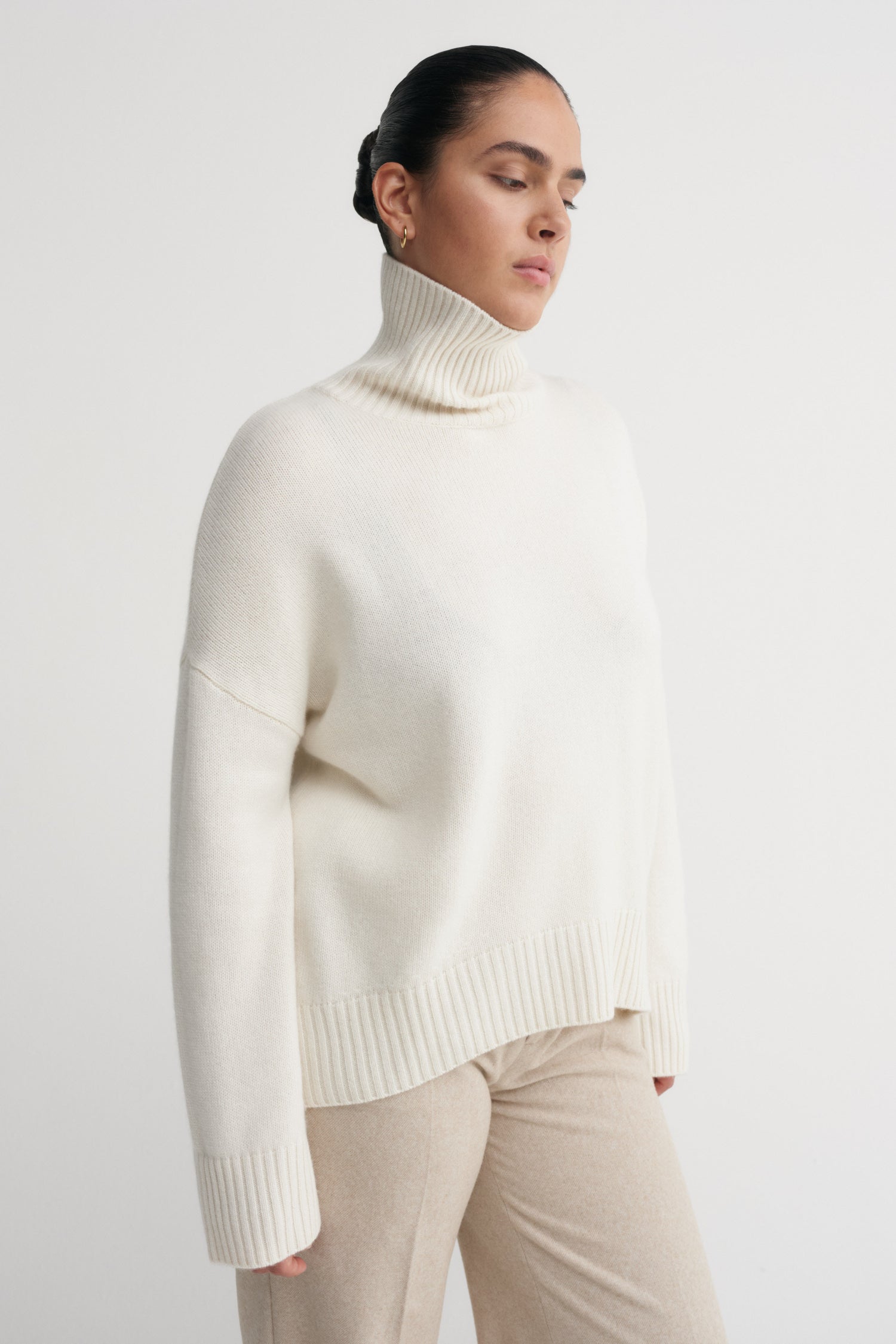 Kia Turtleneck Sweater, cream