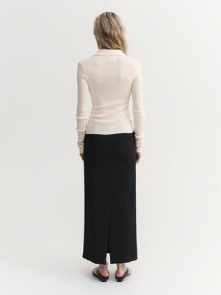 Lili Rib Cardigan, cream