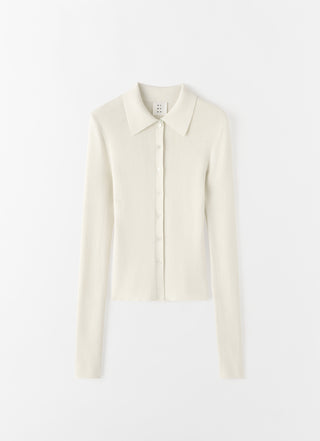 Lili Rib Cardigan, cream