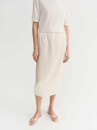 Liu satin skirt, vanilla