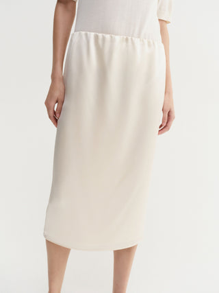 Liu satin skirt, vanilla