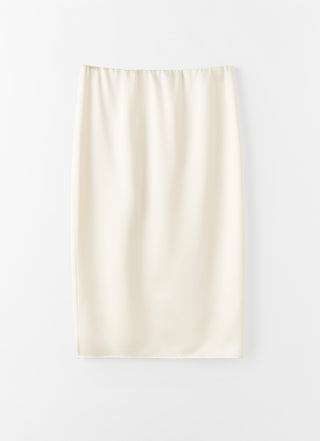 Liu satin skirt, vanilla