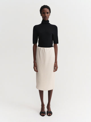 Liu Satin Skirt, vanilla