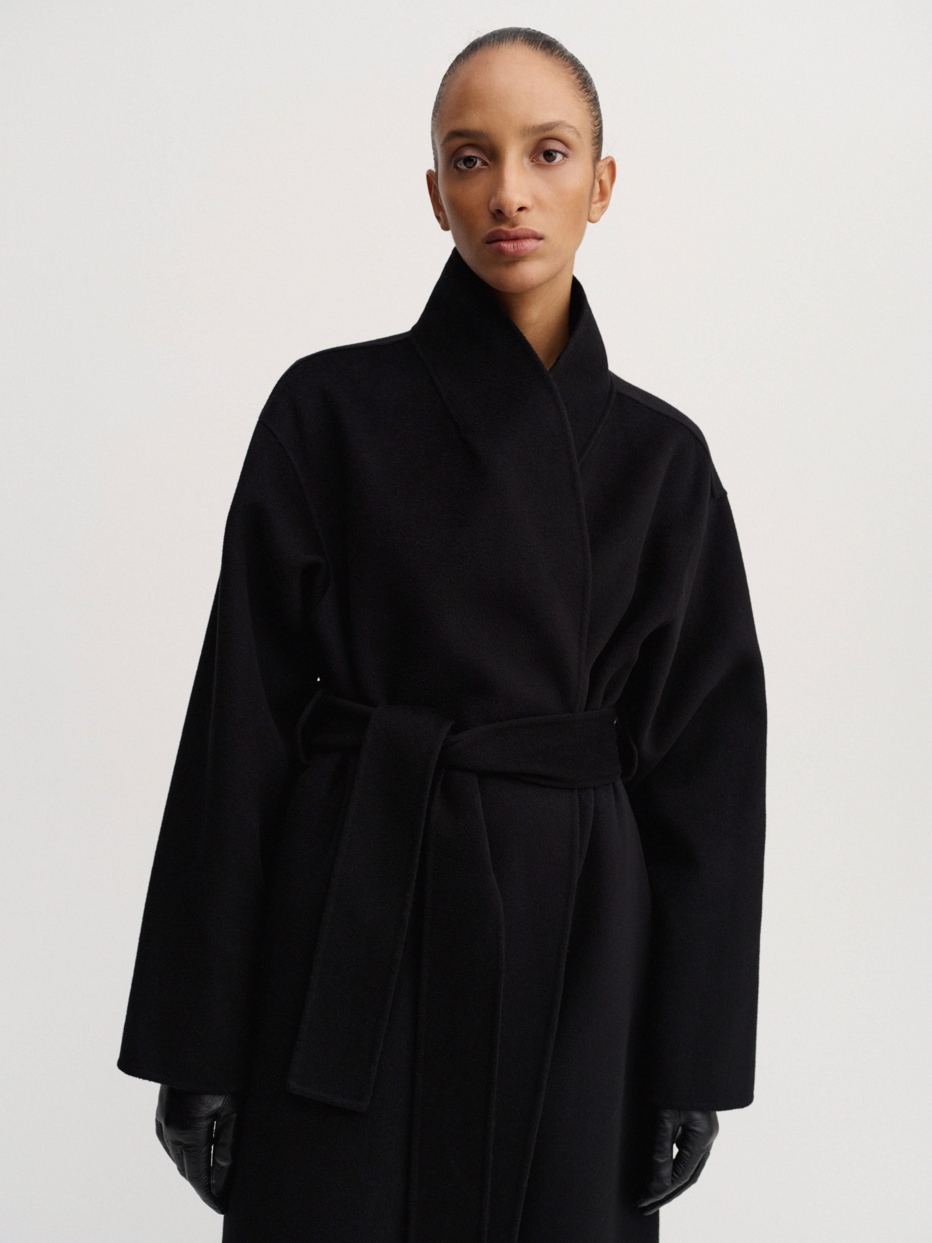 Mara Doublé Coat, black – ALMADA LABEL