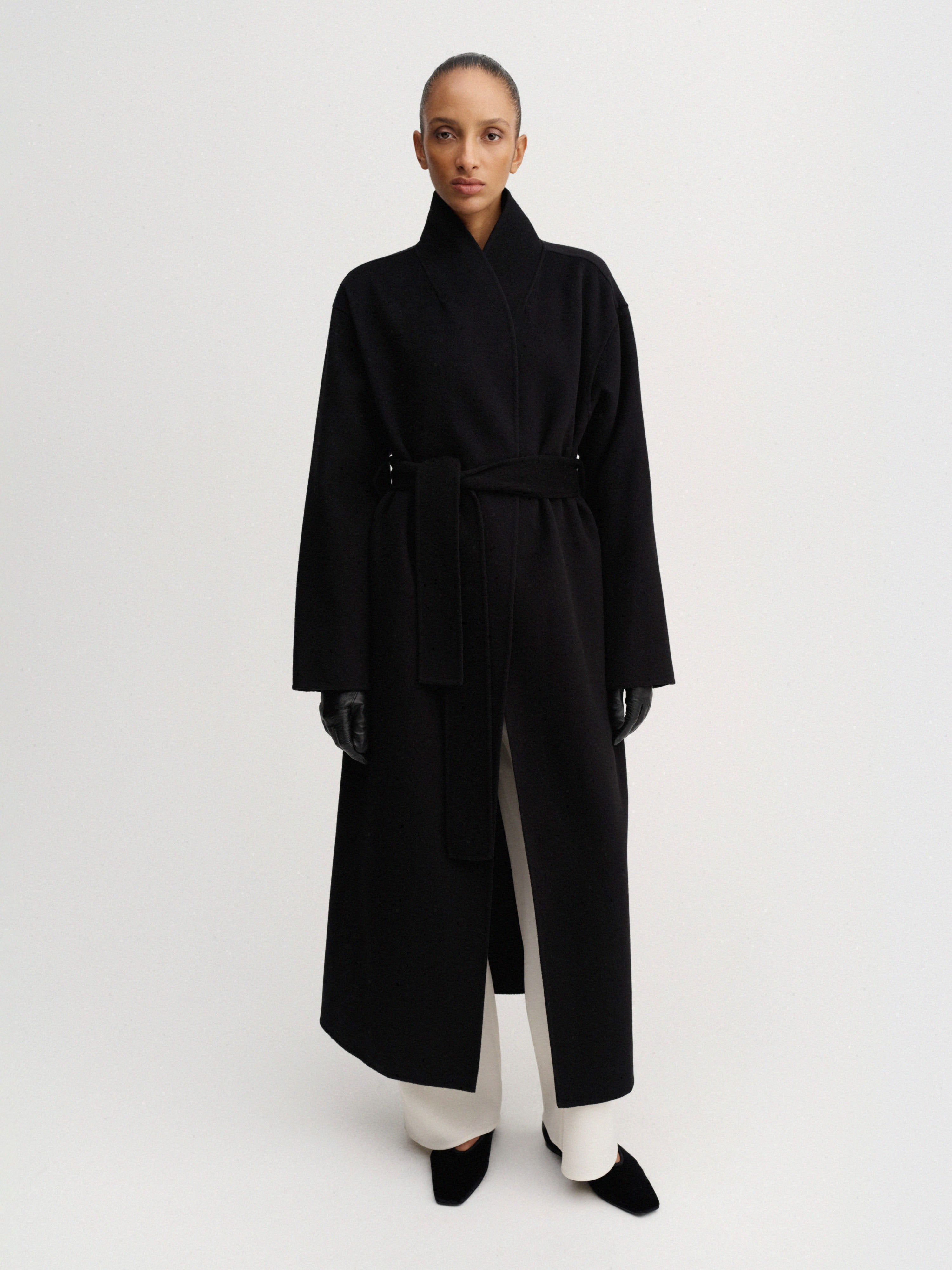 Mara Doublé Coat, black – ALMADA LABEL
