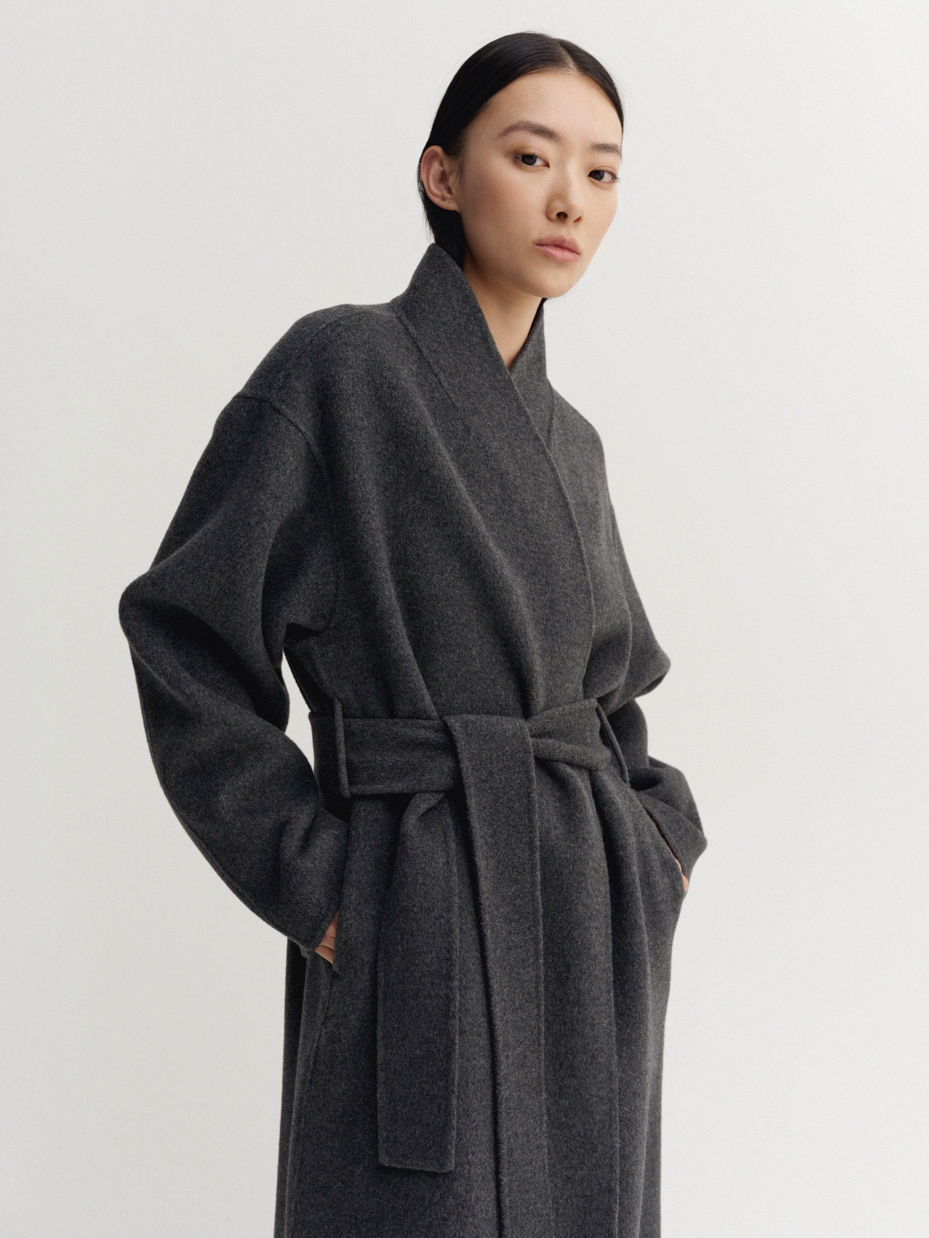 Mara Doublé Coat, dark grey – ALMADA LABEL