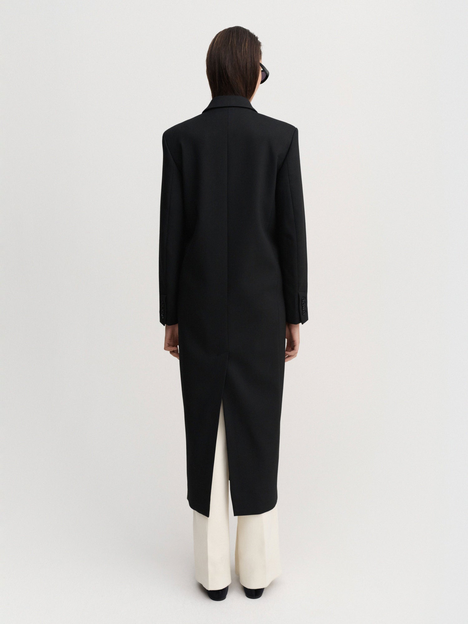 Margot Long Tailored Blazer, black