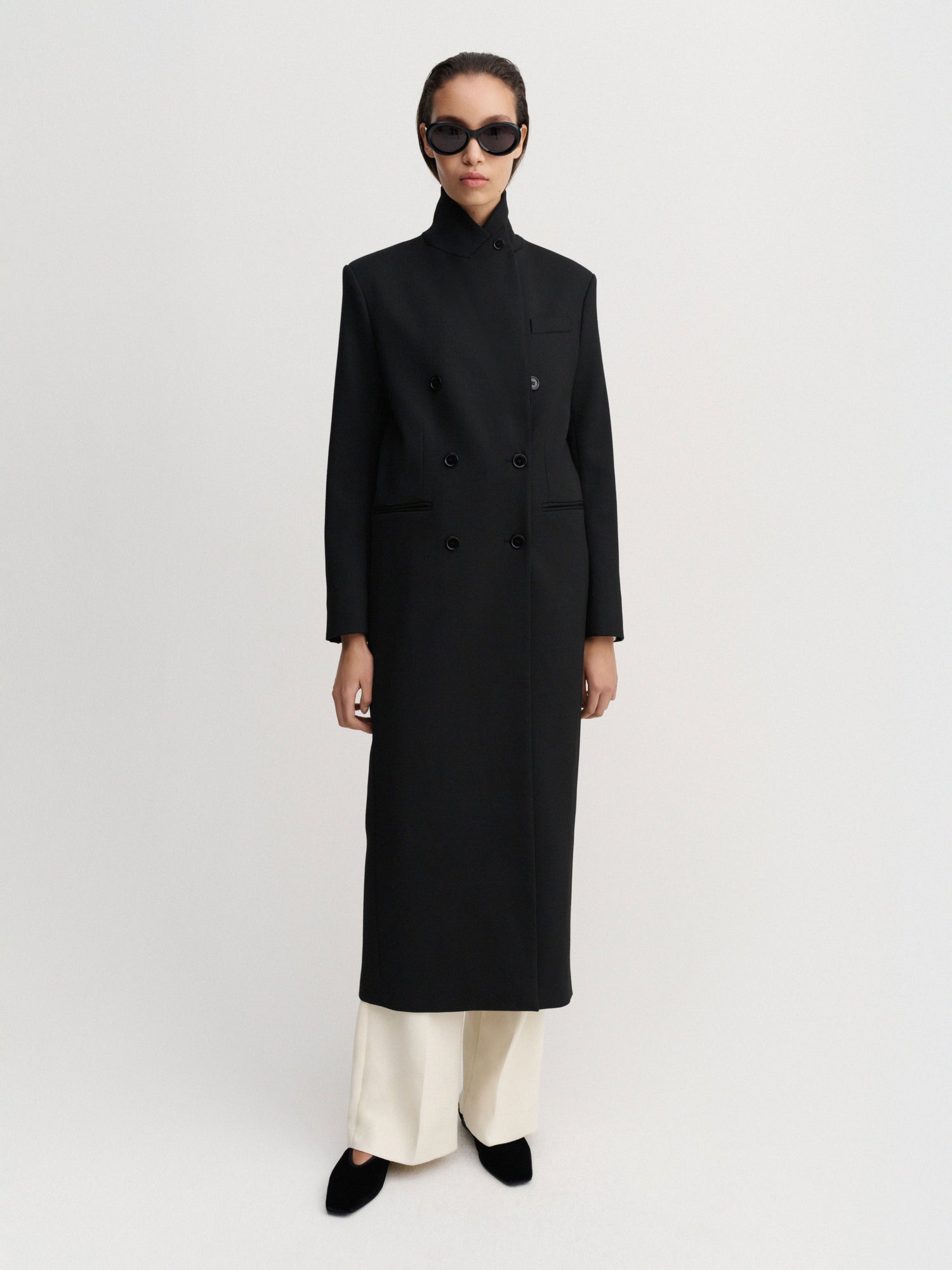 Margot Long Tailored Blazer, black