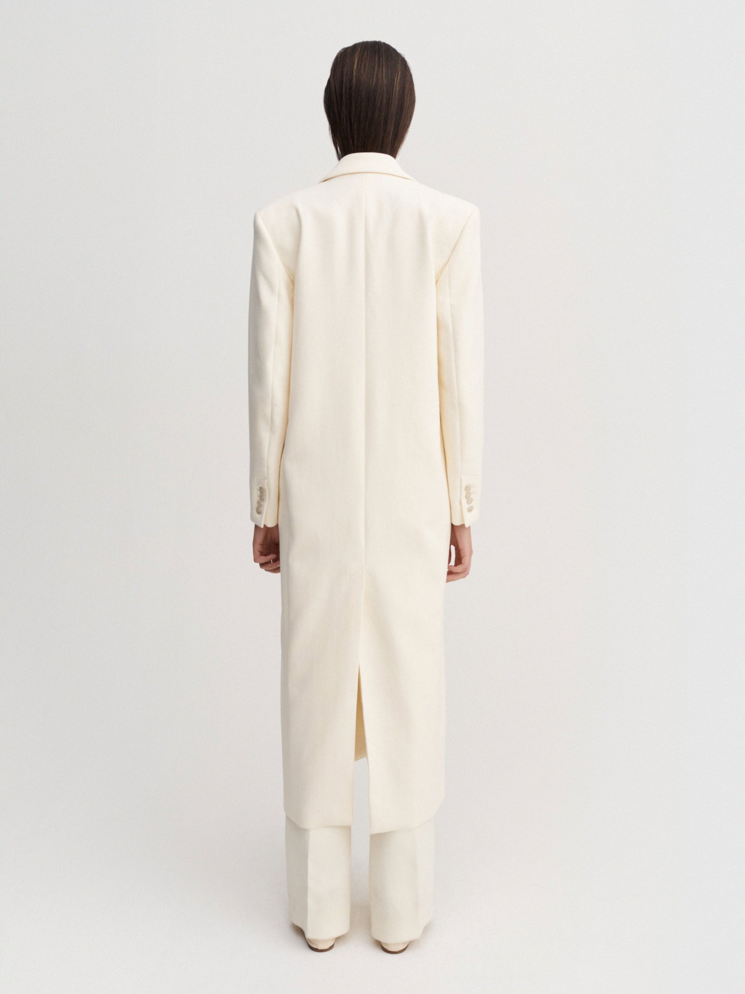 Margot Long Tailored Blazer, cream