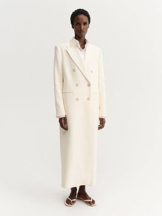 Margot Long Tailored Blazer, vanilla