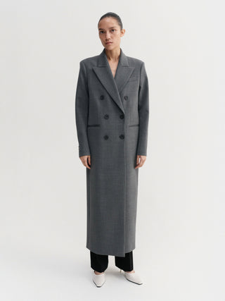 Margot Long Tailored Blazer, grey