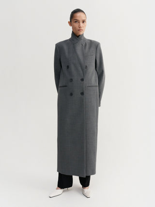 Margot Long Tailored Blazer, grey