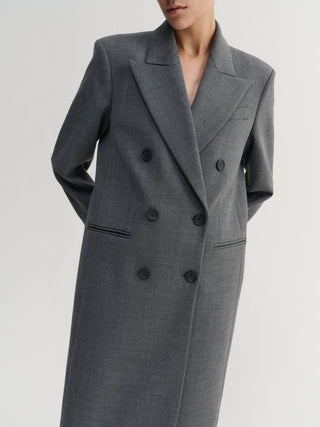 Margot Long Tailored Blazer, grey