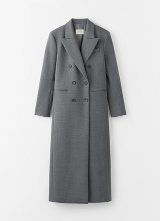 Margot Long Tailored Blazer, grey