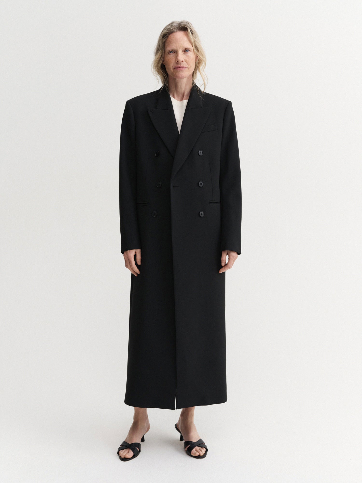 Margot Langer taillierter Blazer, schwarz