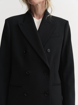 Margot Long Tailored Blazer, black