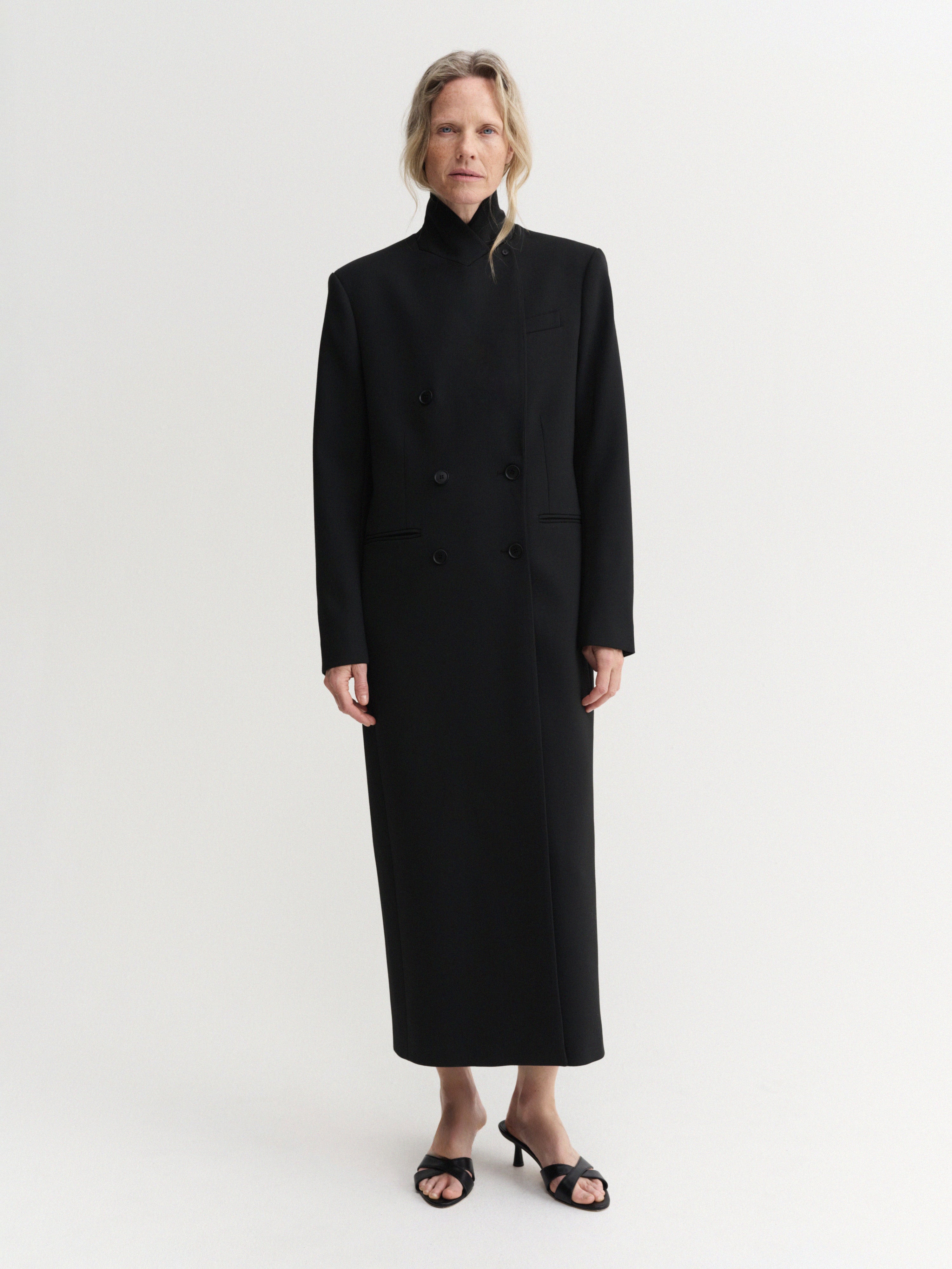 Margot Long Tailored Blazer, black – ALMADA LABEL