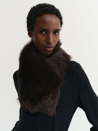 Mayma Scarf, chocolate