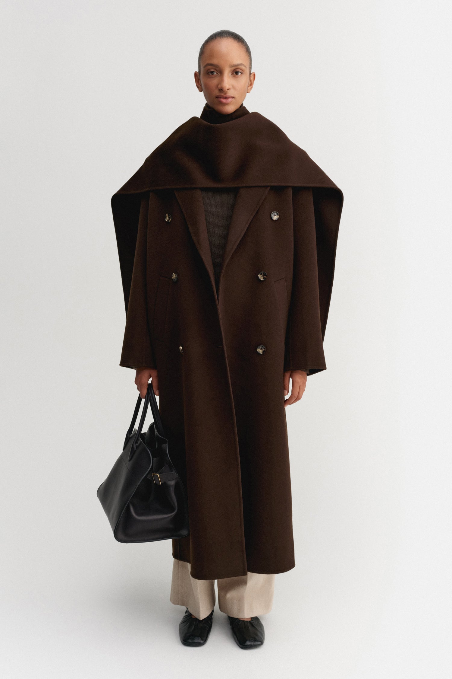 Micha Doublé Scarf, chocolate