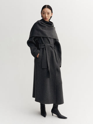 Mara Doublé Coat, dark grey