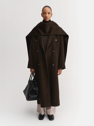 Micha Doublé Scarf, chocolate