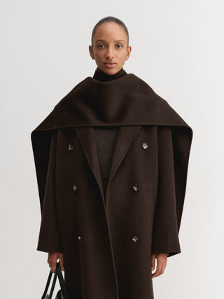 Micha Doublé Scarf, chocolate