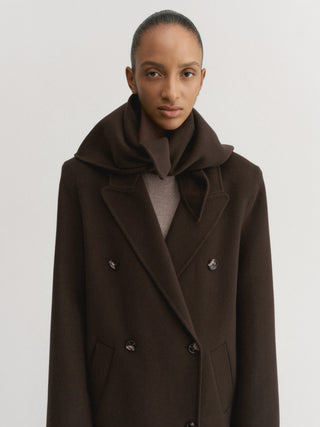 Miley Triangle Scarf, chocolate