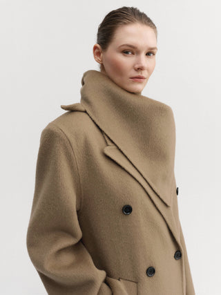 Miley Triangle Scarf, tan