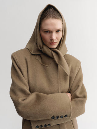 Miley Triangle Scarf, tan