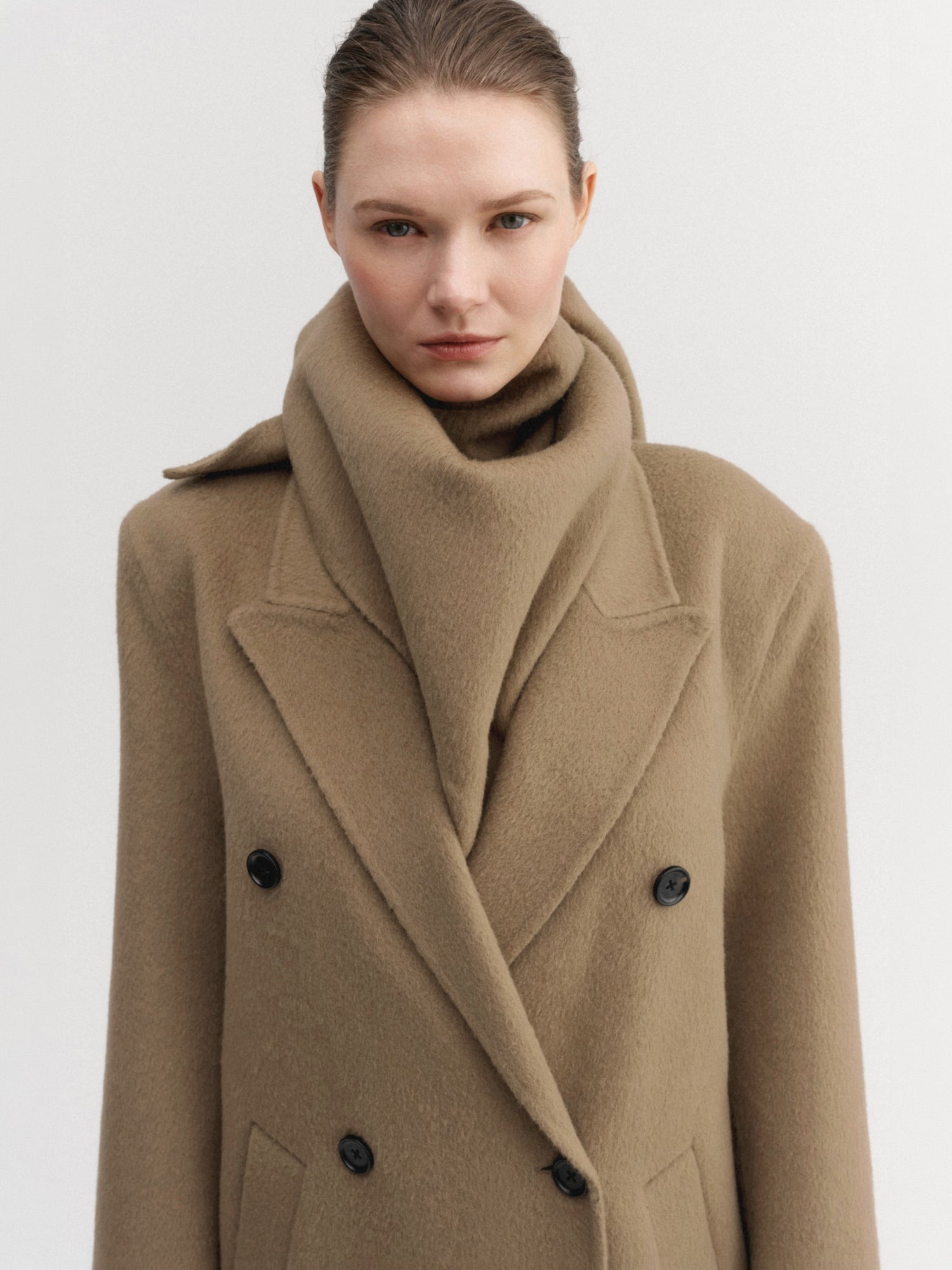Miley Triangle Scarf, tan