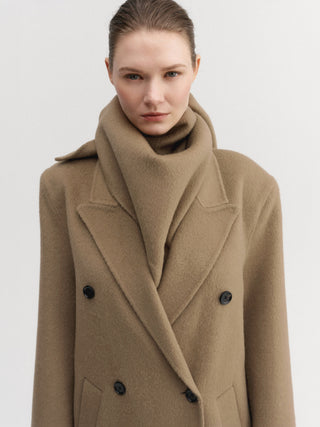 Miley Triangle Scarf, tan