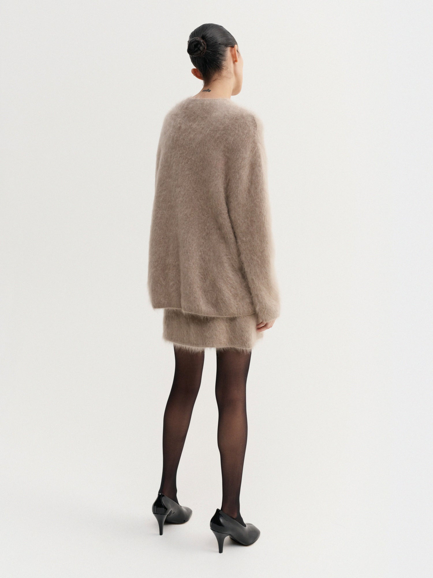 Mimi Brushed Skirt, nougat