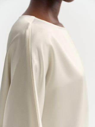 Chemisier en satin Mindy, couleur vanille