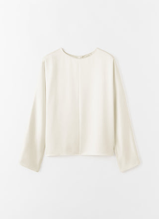Chemisier en satin Mindy, couleur vanille