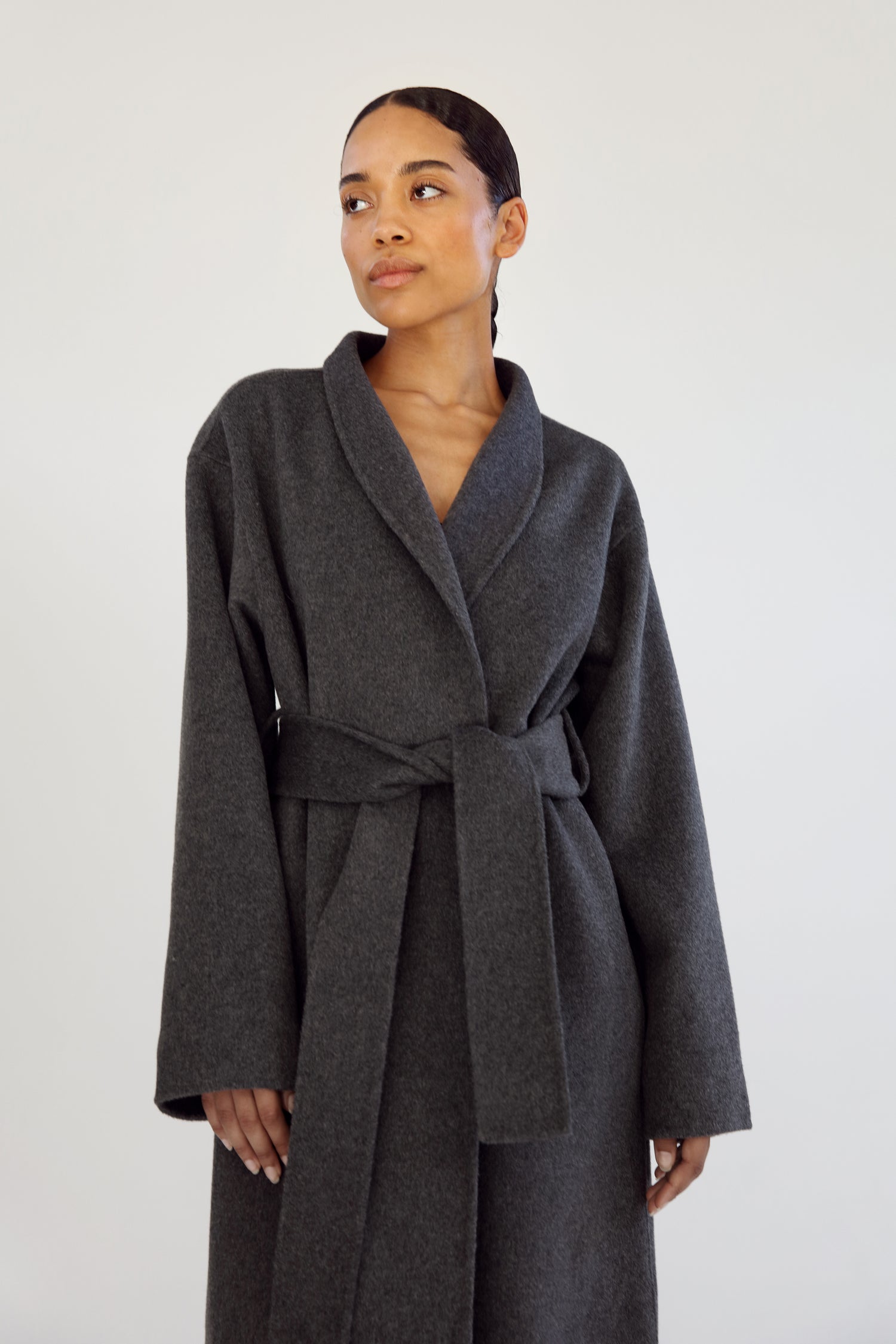 Mara Doublé Coat, dark grey