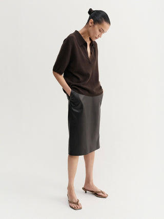 Nessa T-shirt, chocolate