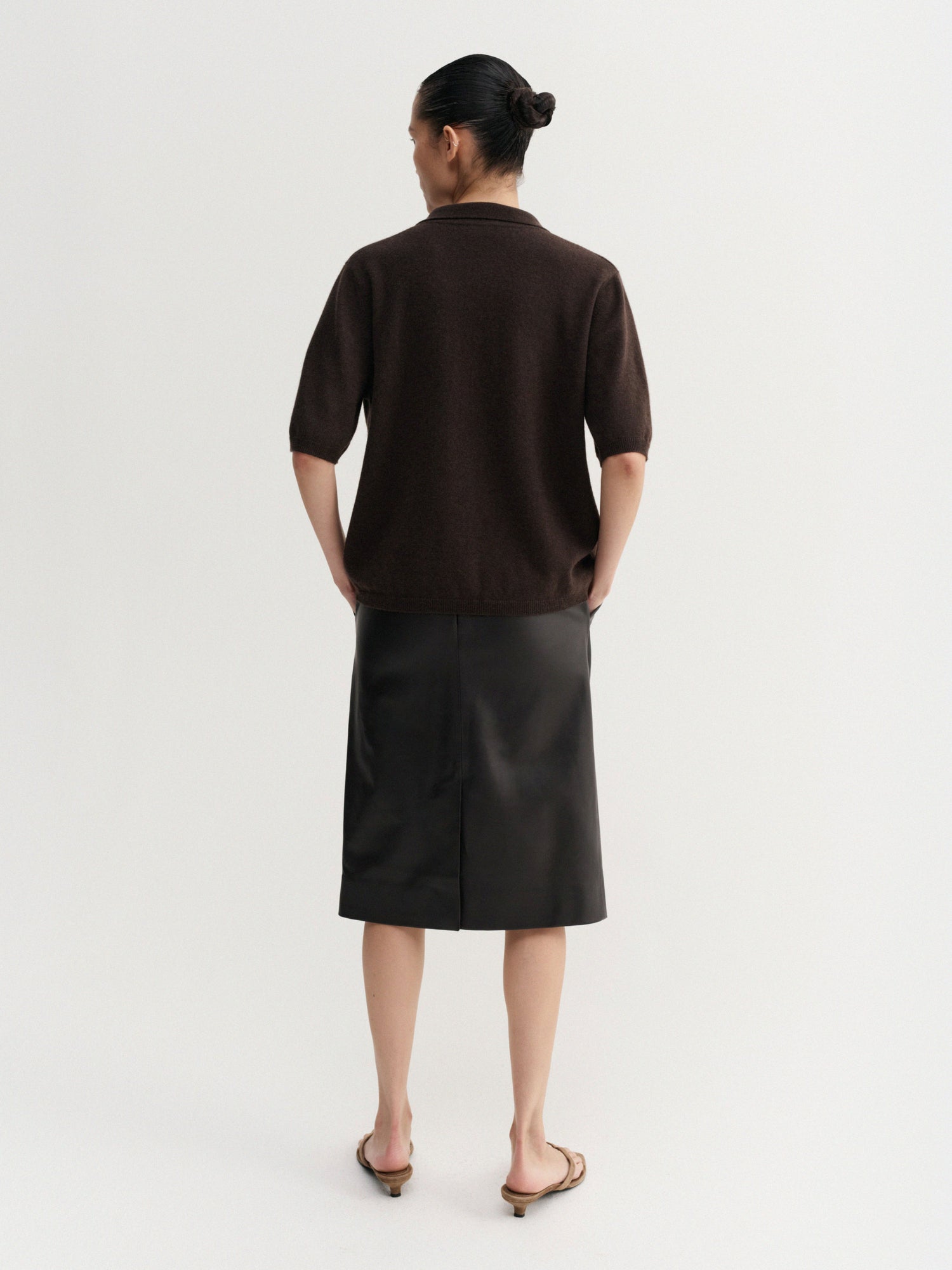 Nessa T-shirt, chocolate