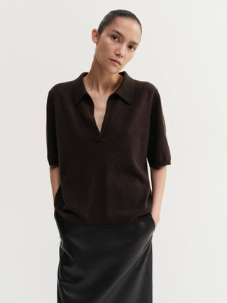Nessa T-shirt, chocolate