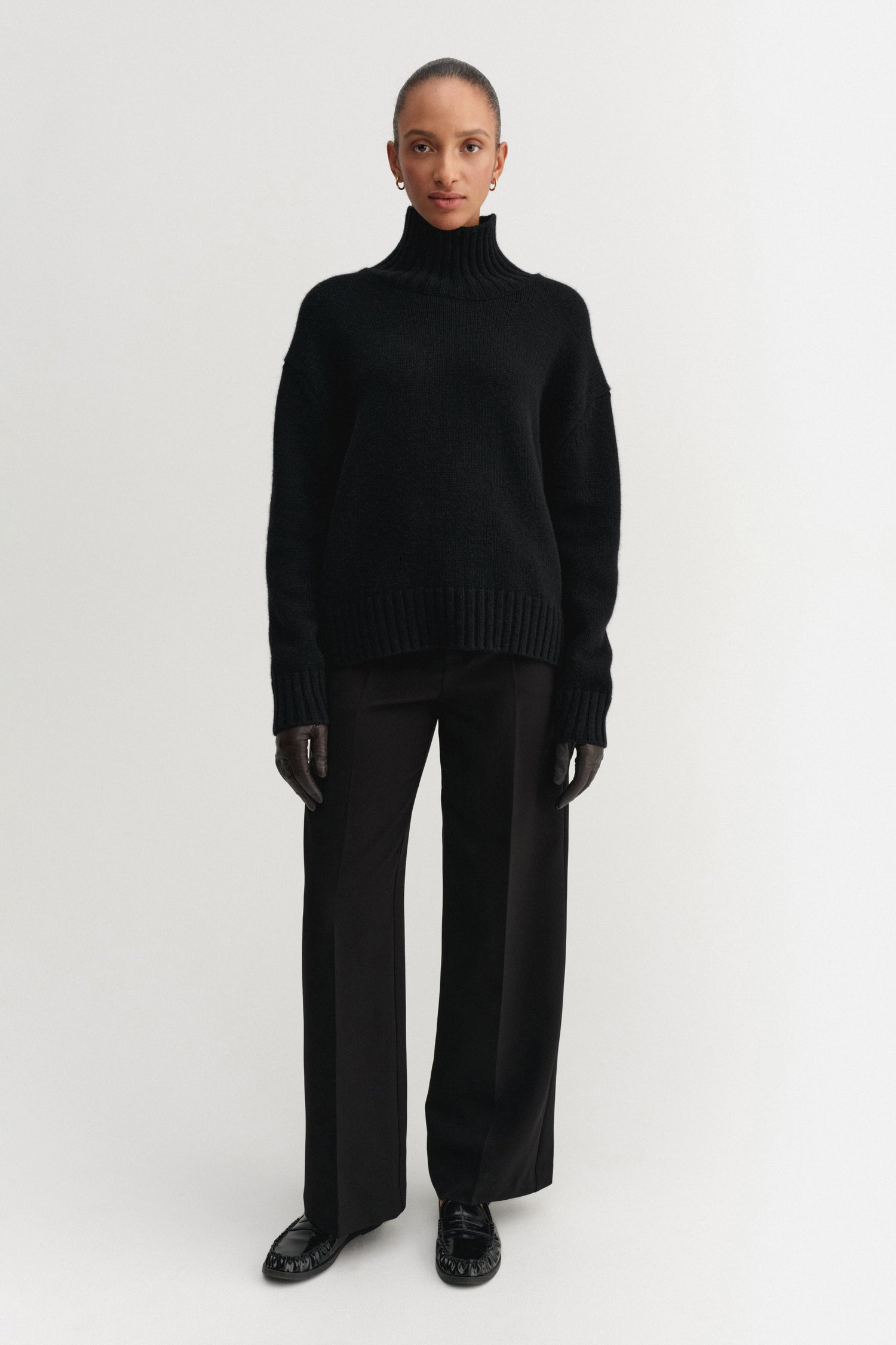Nola Turtleneck Sweater, black