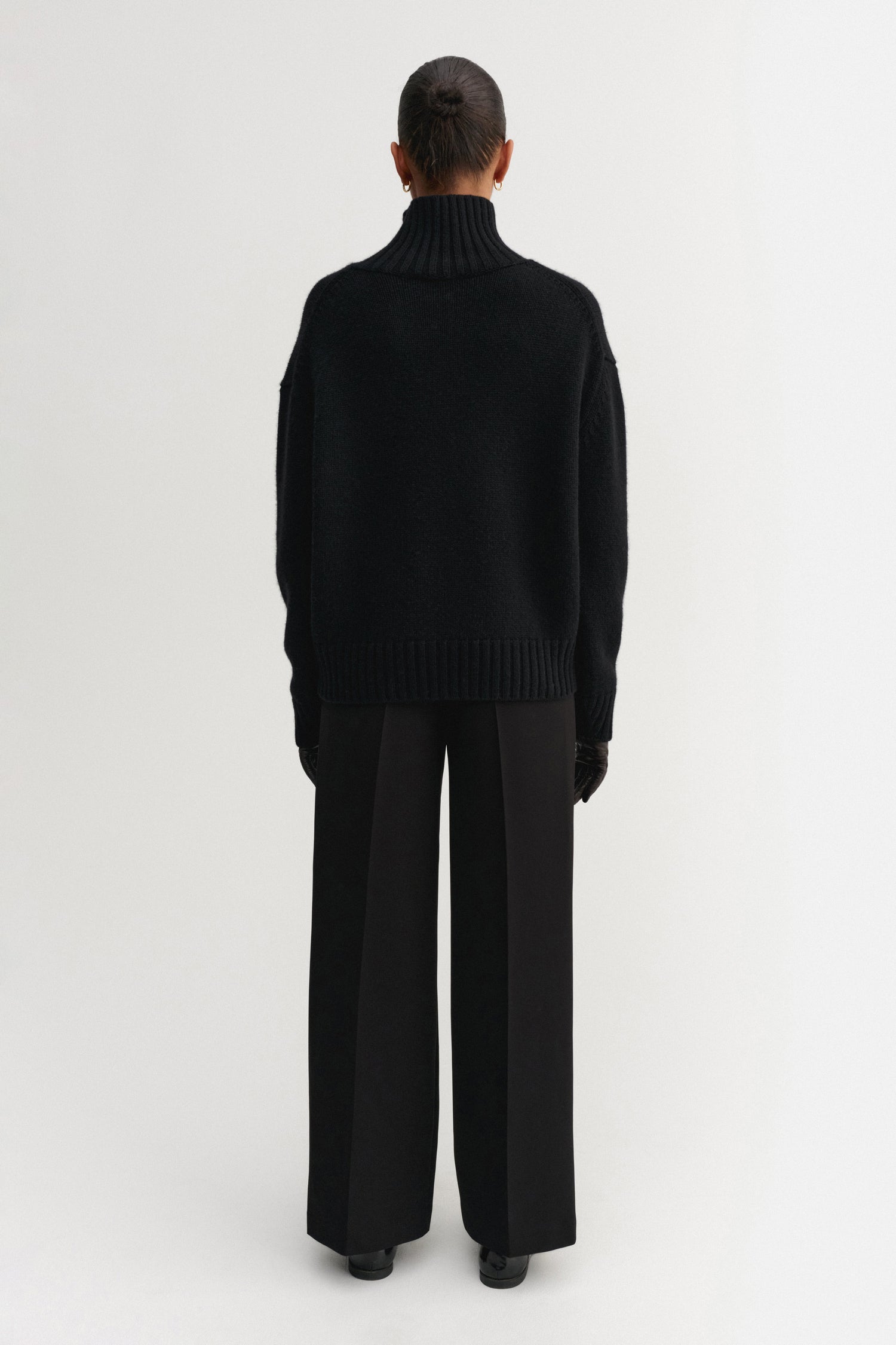 Nola Turtleneck Sweater, black