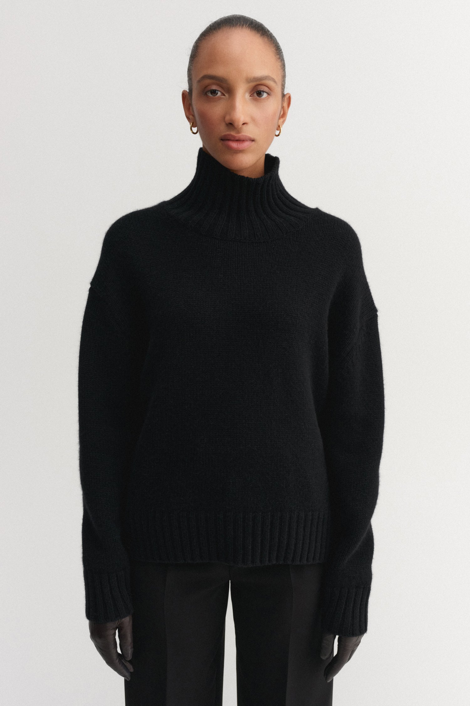 Nola Turtleneck Sweater, black